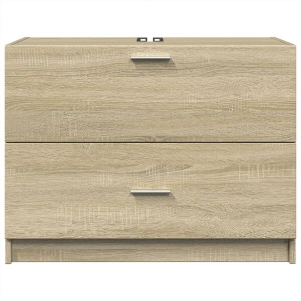 vidaXL Ντουλάπι Νιπτήρα Sonoma Δρυς 78x37x59 εκ. Επεξεργασμένο Ξύλο