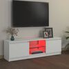 vidaXL Έπιπλο Τηλεόρασης με LED Λευκό 120 x 30 x 36 εκ.