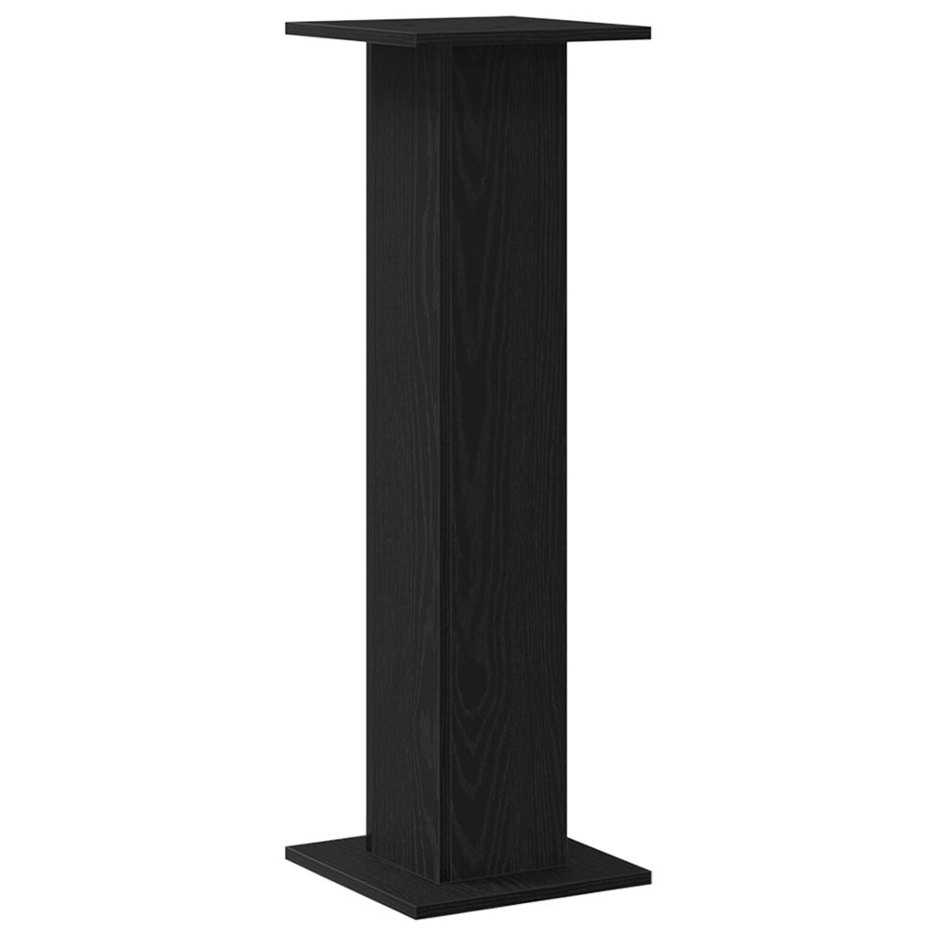VidaXL Βάσεις Ηχείων 2 τμχ Μαύρη Δρυς 30x30x95 εκ Επιχειρησιακό Ξύλο