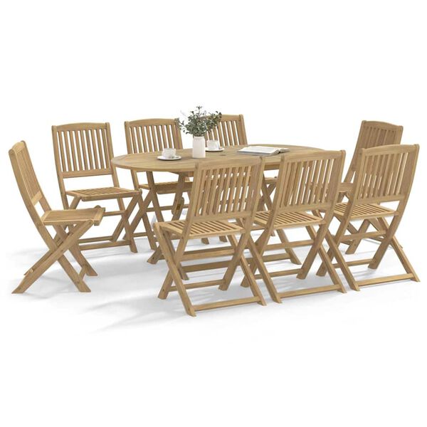 vidaXL Καρέκλες Κήπου Πτυσσόμενες 8 τεμ. 48,5x57x90 εκ. Μασίφ Ακακία