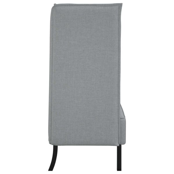 vidaXL Καναπές με ψηλή πλάτη Ανοιχτό γκρι 109x56x121 cm Ύφασμα