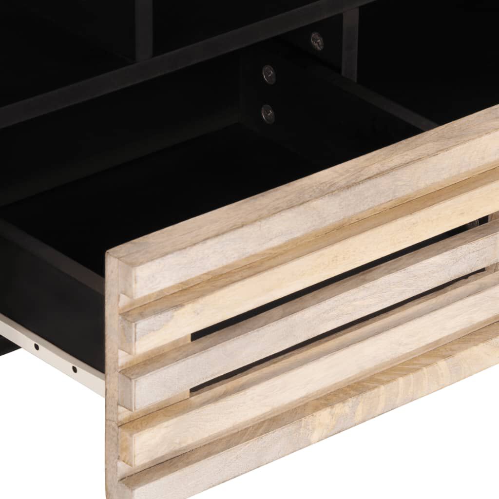 vidaXL Έπιπλο Τηλεόρασης 100x34x46 εκ. από Μασίφ Ξύλο Μάνγκο