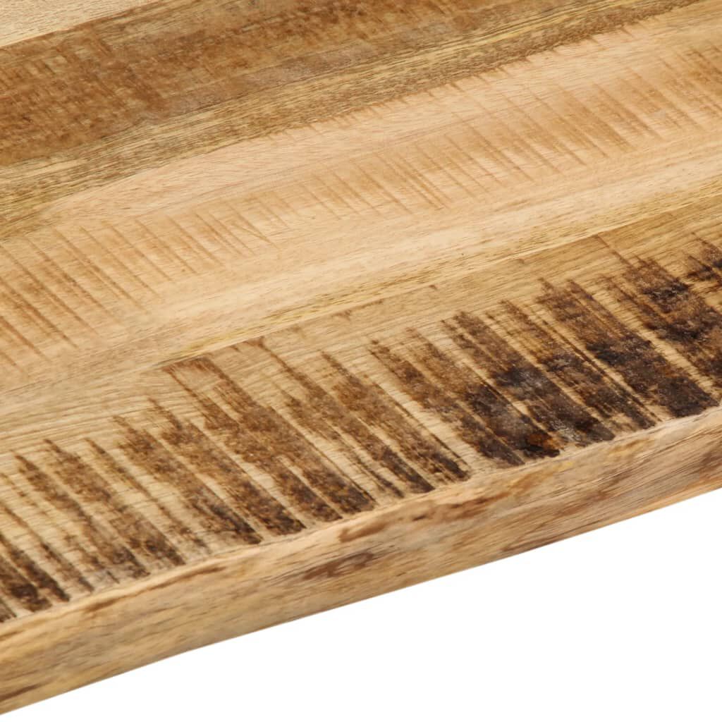 vidaXL Επιφάνεια Τραπεζιού 70x60x3,8 εκ. Live Edge Μασίφ Ξύλο Μάνγκο