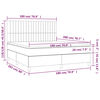 vidaXL &Kappa;&rho;&epsilon;&beta;ά&tau;&iota; Boxspring &mu;&epsilon; &Sigma;&tau;&rho;ώ&mu;&alpha; &Mu;&alpha;ύ&rho;&omicron; 180x200 &epsilon;&kappa;. &Upsilon;&phi;&alpha;&sigma;&mu;ά&tau;&iota;&nu;&omicron;