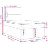 vidaXL &Kappa;&rho;&epsilon;&beta;ά&tau;&iota; Boxspring &mu;&epsilon; &Sigma;&tau;&rho;ώ&mu;&alpha; &Mu;&alpha;ύ&rho;&omicron; 120x200 &epsilon;&kappa;. &Upsilon;&phi;&alpha;&sigma;&mu;ά&tau;&iota;&nu;&omicron;