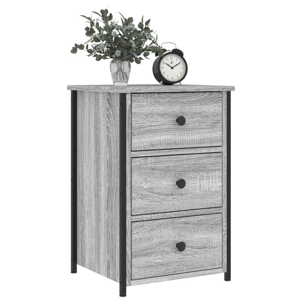 vidaXL Κομοδίνο Γκρι Sonoma 40x36x60 εκ. από Επεξεργασμένο Ξύλο