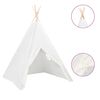 vidaXL &Sigma;&kappa;&eta;&nu;ή Teepee &Pi;&alpha;&iota;&delta;&iota;&kappa;ή &Lambda;&epsilon;&upsilon;&kappa;ή 120x120x150 &epsilon;&kappa;. Peach Skin &mu;&epsilon; &Sigma;ά&kappa;&omicron;