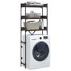 vidaXL Ραφιέρα Πλυντηρίου Καφέ Δρυς 67 x 25 x 163 εκ. Επεξεργ. Ξύλο