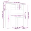 vidaXL Κεφαλάρι Με Αποθηκευτικό Χώρο Sonoma Δρυς 100x18,5x102,5 εκ.