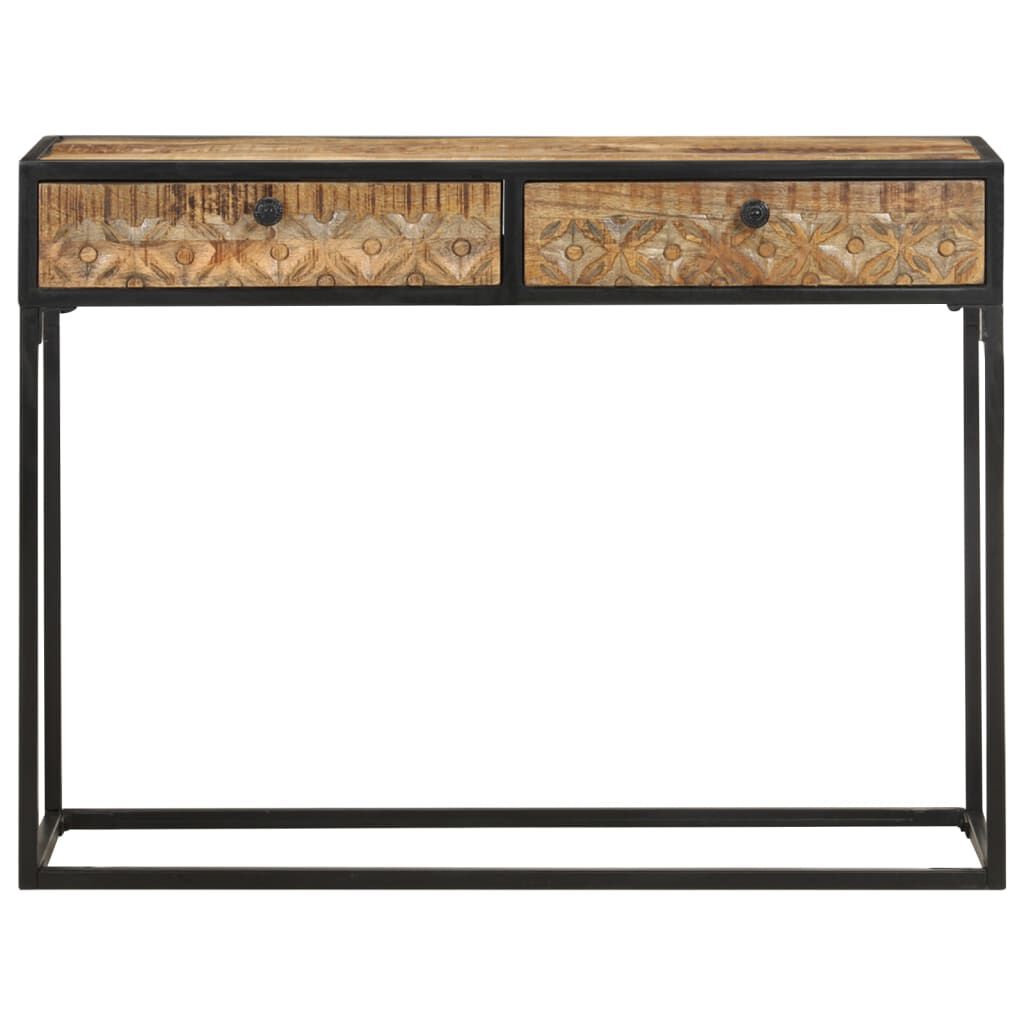 vidaXL Τραπέζι Κονσόλα 100 x 35 x 75 εκ. από Μασίφ Ξύλο Μάνγκο