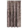 vidaXL Κουρτίνα με κουρτίνες 2 pcs Καπουτσίνο 140 x 140 cm Βελούδο