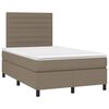 vidaXL &Kappa;&rho;&epsilon;&beta;ά&tau;&iota; Boxspring &mu;&epsilon; &Sigma;&tau;&rho;ώ&mu;&alpha; Taupe 120x190 &epsilon;&kappa;. &Upsilon;&phi;&alpha;&sigma;&mu;ά&tau;&iota;&nu;&omicron;
