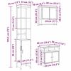 vidaXL Σετ Επίπλων Μπάνιου Άλλο 3 pcs Sonoma Δρυς 33 x 33 x 185.5 εκ