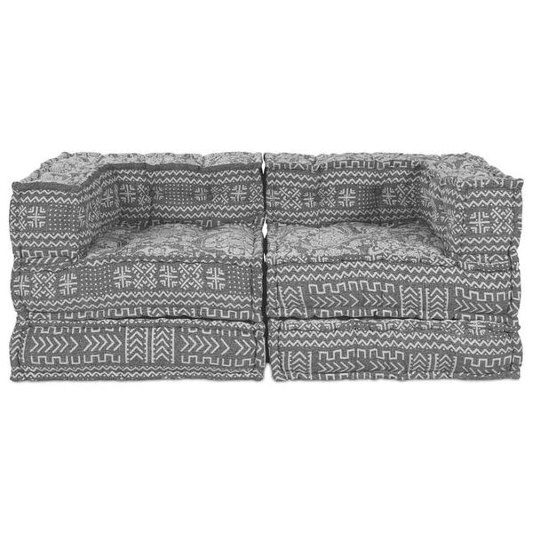 vidaXL Μαξιλάρι 2 pcs Ανοιχτό γκρι 70 x 70 x 54 εκ Πολυεστέρας