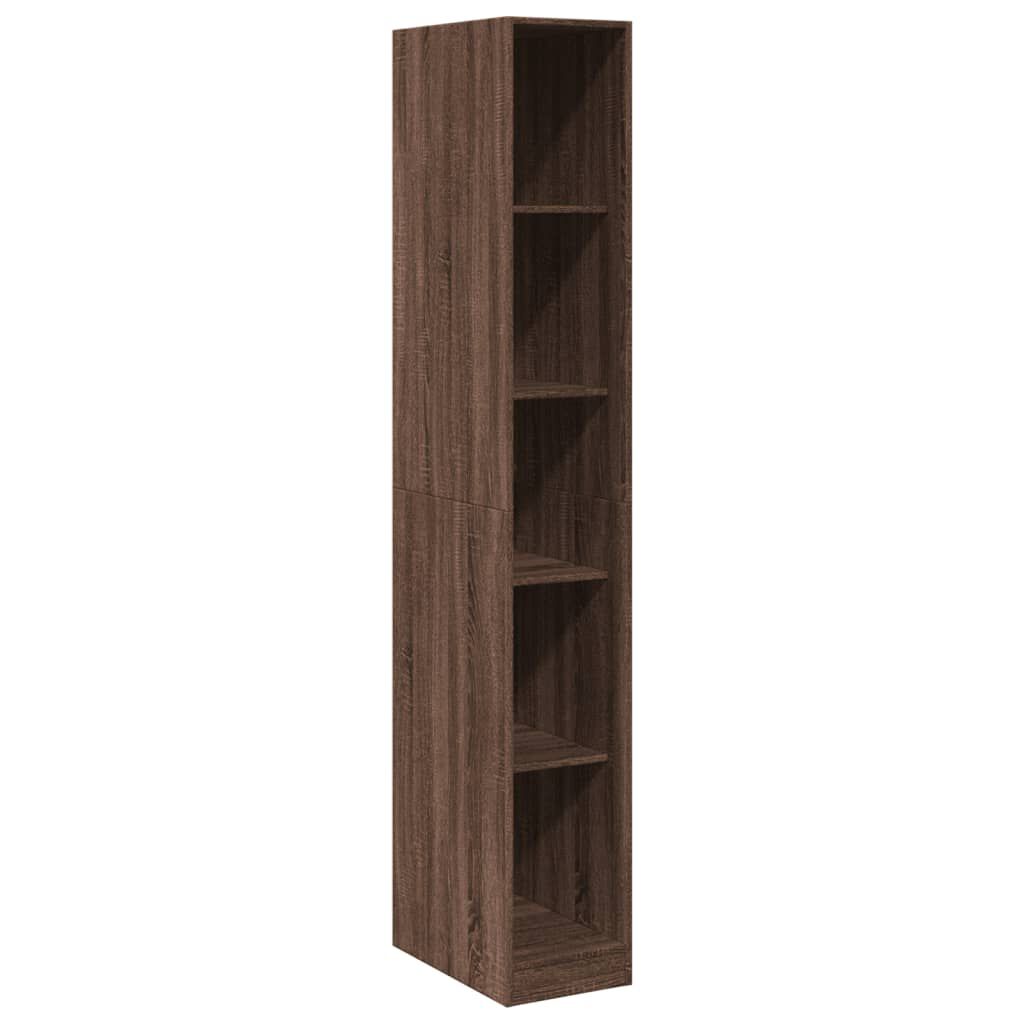 vidaXL Ντουλάπα Καφέ Δρυς 30x50x200 εκ. από Επεξεργασμένο Ξύλο