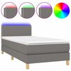 vidaXL &Kappa;&rho;&epsilon;&beta;ά&tau;&iota; Boxspring &mu;&epsilon; &Sigma;&tau;&rho;ώ&mu;&alpha; & LED &Sigma;&kappa;.&Gamma;&kappa;&rho;&iota; 100x200 &epsilon;&kappa; &Upsilon;&phi;&alpha;&sigma;&mu;ά&tau;&iota;&nu;&omicron;