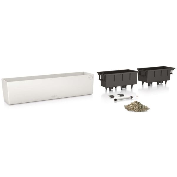 LECHUZA Ζαρντινιέρα Αυτοποτιζόμενη Balconera Color 80 ALL-IN-ONE Λευκή