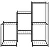 vidaXL Βάση Λουλουδιών Μαύρη 83 x 25 x 80 εκ. Σιδερένια