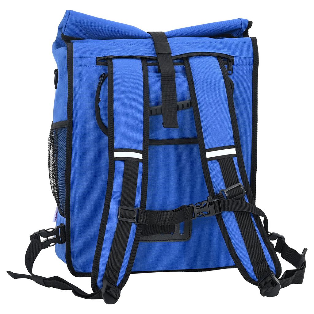 vidaXL Μπλε Τσάντα Στήριξης Ποδηλάτου 25 L 33x16x48 εκ