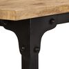 vidaXL Γραφείο 115x50x76 εκ. Μασίφ Ξύλο Μάνγκο με Πτυσσόμενο Σκαμπό