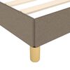 vidaXL Σκελετός Κρεβατιού Χωρίς Στρώμα Taupe 90x200 εκ. Υφασμάτινο