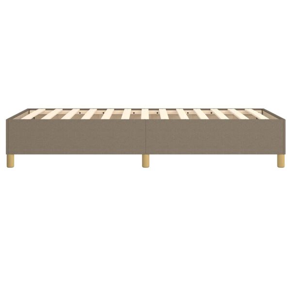 vidaXL Σκελετός Κρεβατιού Χωρίς Στρώμα Taupe 90x200 εκ. Υφασμάτινο