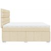 vidaXL &Kappa;&rho;&epsilon;&beta;ά&tau;&iota; Boxspring &mu;&epsilon; &Sigma;&tau;&rho;ώ&mu;&alpha; &Kappa;&rho;&epsilon;&mu; 200x200 &epsilon;&kappa;. &Upsilon;&phi;&alpha;&sigma;&mu;ά&tau;&iota;&nu;&omicron;