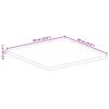 vidaXL Επιφάνεια Τραπεζιού Τετράγωνη 60x60x2,5 εκ. Μασίφ Ξύλο Οξιάς
