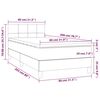vidaXL &Kappa;&rho;&epsilon;&beta;ά&tau;&iota; Boxspring &mu;&epsilon; &Sigma;&tau;&rho;ώ&mu;&alpha; &Kappa;&rho;&epsilon;&mu; 80 x 200 &epsilon;&kappa;. &Upsilon;&phi;&alpha;&sigma;&mu;ά&tau;&iota;&nu;&omicron;