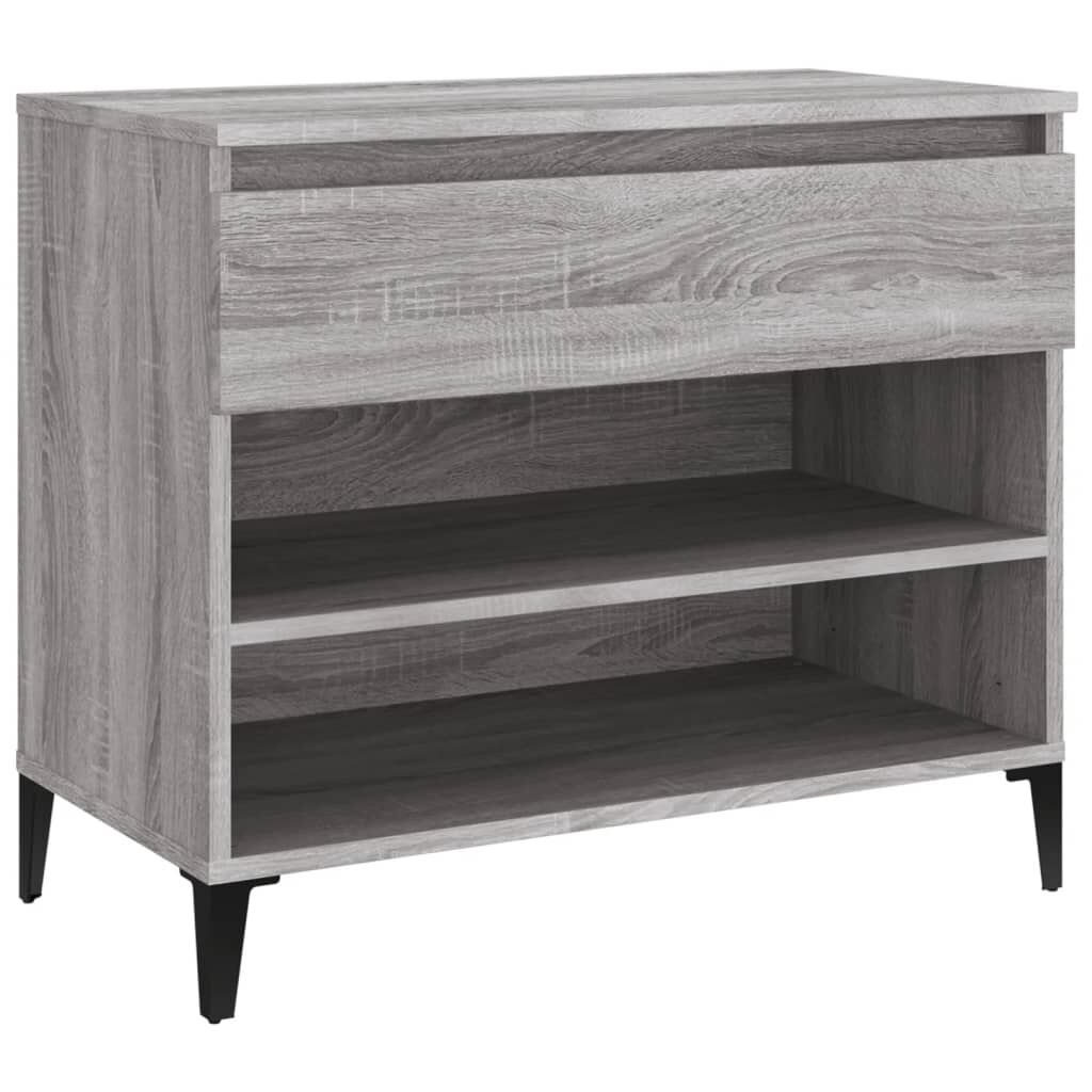 vidaXL Παπουτσοθήκη Γκρι Sonoma 70x36x60 εκ. από Επεξεργασμένο Ξύλο