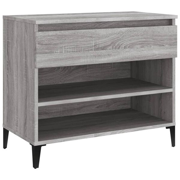 vidaXL Παπουτσοθήκη Γκρι Sonoma 70x36x60 εκ. από Επεξεργασμένο Ξύλο