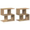 vidaXL &Kappa;&omicron;&mu;&omicron;&delta;ί&nu;&alpha; 2 &tau;&epsilon;&mu; Artisan Oak 50x30x51,5 cm &Kappa;&alpha;&tau;&alpha;&sigma;&kappa;&epsilon;&upsilon;&alpha;&sigma;&mu;έ&nu;&omicron; &xi;ύ&lambda;&omicron;