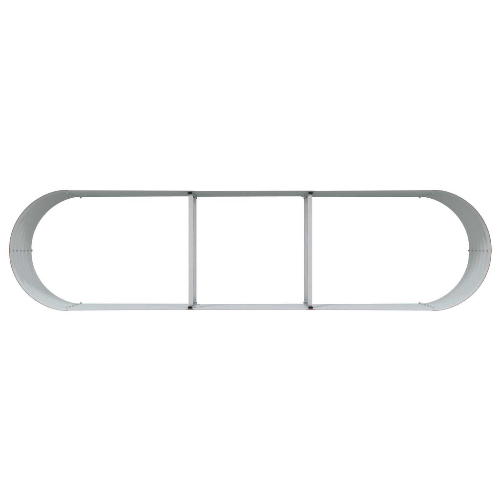 vidaXL Υπερυψωμένη Ζαρντινιέρα Καφέ 320 x 80 x 44 cm Ατσάλι