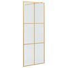 vidaXL &Tau;&omicron;ί&chi;&omicron;&sigmaf; &Nu;&tau;&omicron;&upsilon;&sigmaf; Walk-in &Chi;&rho;&upsilon;&sigma;ό 80 x 195 cm &sigma;&kappa;&lambda;&eta;&rho;&upsilon;&mu;έ&nu;&omicron; &gamma;&upsilon;&alpha;&lambda;ί