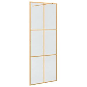 vidaXL &Tau;&omicron;ί&chi;&omicron;&sigmaf; &Nu;&tau;&omicron;&upsilon;&sigmaf; Walk-in &Chi;&rho;&upsilon;&sigma;ό 80 x 195 cm &sigma;&kappa;&lambda;&eta;&rho;&upsilon;&mu;έ&nu;&omicron; &gamma;&upsilon;&alpha;&lambda;ί