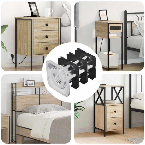 vidaXL &Epsilon;&iota;&sigma;&alpha;&gamma;&omega;&gamma;ή &Sigma;&omega;&lambda;ή&nu;&alpha; &mu;&epsilon; &Sigma;&pi;&epsilon;ί&rho;&omega;&mu;&alpha; 12 pcs &Mu;&alpha;ύ&rho;&omicron; &kappa;&alpha;&iota; &Alpha;&sigma;&eta;&mu;ί