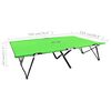 vidaXL Ξαπλώστρα Δύο Ατόμων Πτυσσόμενη Πράσινη Ατσάλινη