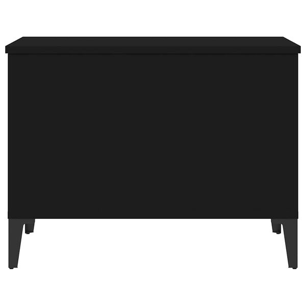 vidaXL Τραπεζάκι Σαλονιού Μαύρο 60x44,5x45 εκ. Επεξεργασμένο Ξύλο