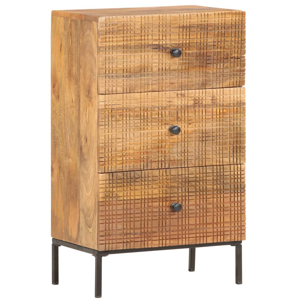 vidaXL Ντουλάπι 45 x 30 x 75 εκ. από Μασίφ Ξύλο Μάνγκο