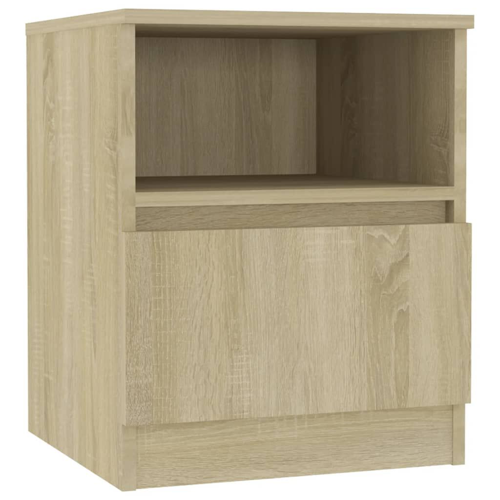 vidaXL Κομοδίνο Sonoma Δρυς 40 x 40 x 50 εκ. από Επεξ. Ξύλο
