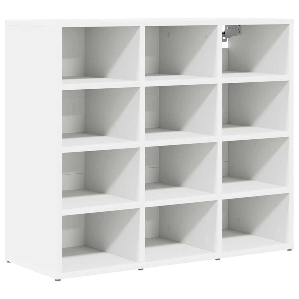 vidaXL Ντουλάπα Παπουτσιών Λευκό 77.5 x 30 x 67 εκ. Επεξεργασμένο ξύλο