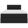 vidaXL Κρεβάτι με αποθηκευτικό χώρο και στρώμα Μαύρο 120 x 200 cm