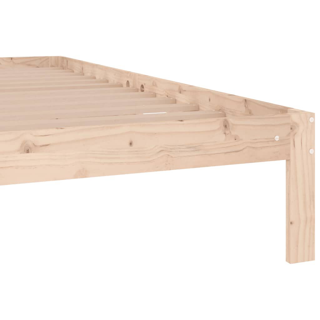 vidaXL Πλαίσιο Κρεβατιού 180 x 200 εκ. Μασίφ Ξύλο Super King Size