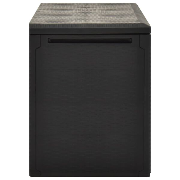 vidaXL Μπαούλο Αποθήκευσης Κήπου Ανθρακί 114 x 47 x 60 εκ.