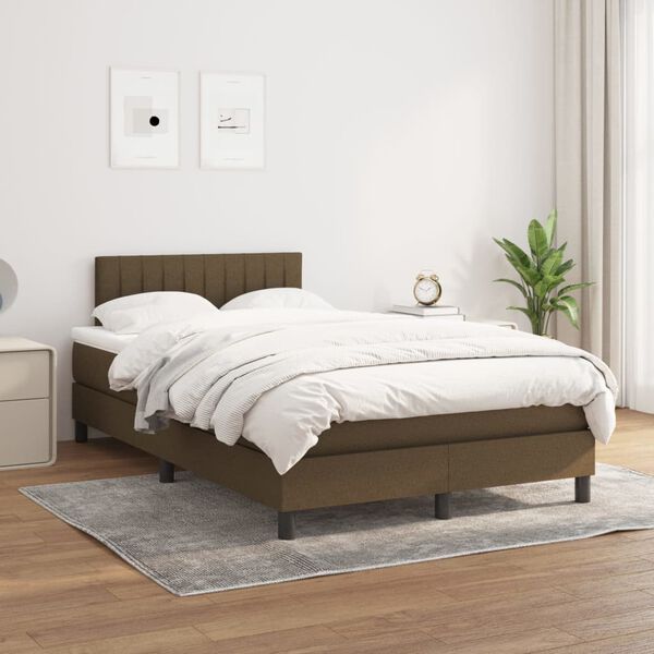 vidaXL &Kappa;&rho;&epsilon;&beta;ά&tau;&iota; Boxspring &mu;&epsilon; &Sigma;&tau;&rho;ώ&mu;&alpha; &Sigma;&kappa;&omicron;ύ&rho;&omicron; &Kappa;&alpha;&phi;έ 120x200 &epsilon;&kappa;. &Upsilon;&phi;&alpha;&sigma;&mu;ά&tau;&iota;&nu;&omicron;