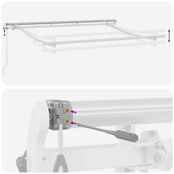 vidaXL Σκηνίτσα Αναδιπλούμενη Ανοιχτό γκρι 350 x 200 cm