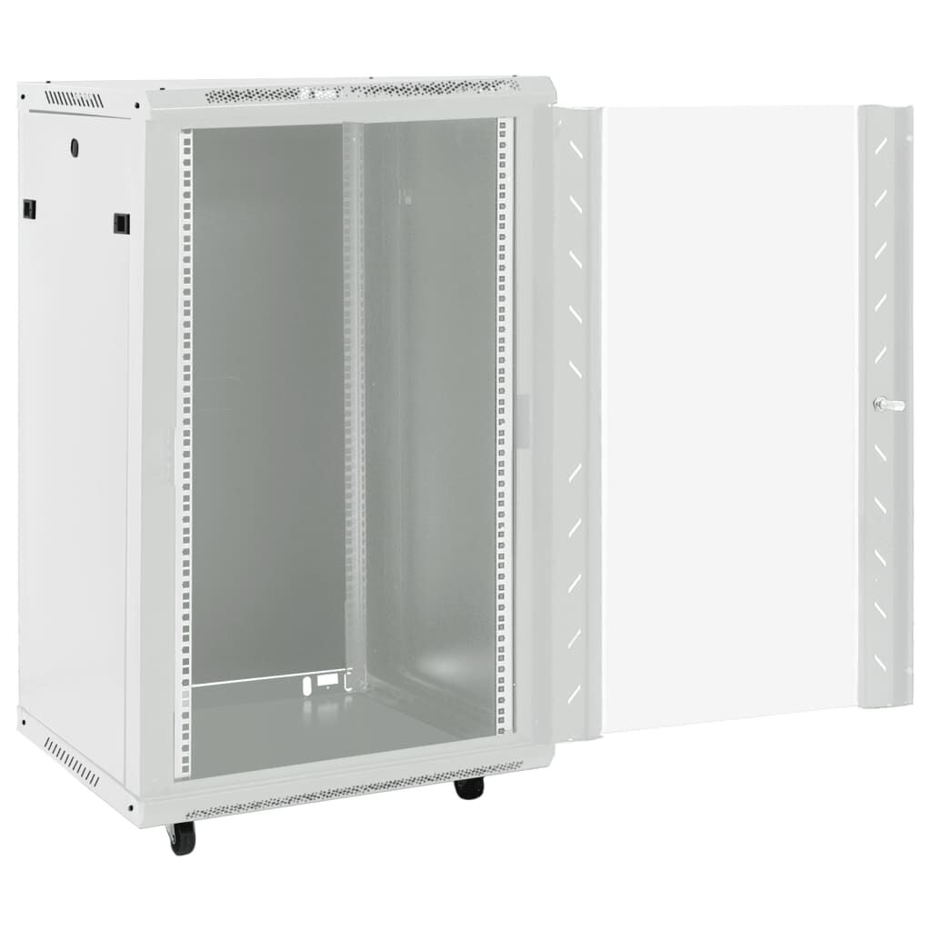 vidaXL Καμπίνα Δικτύου 18U 19" IP20 Μαύρη 60x60x100 εκ.