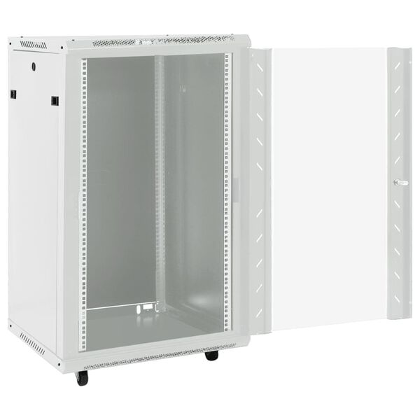 vidaXL Καμπίνα Δικτύου 18U 19" IP20 Μαύρη 60x60x100 εκ.