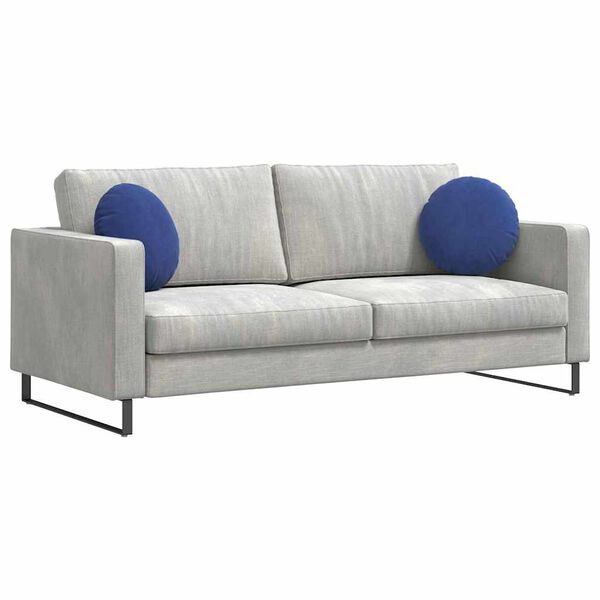 vidaXL Μαξιλάρια καθισμάτων 2 pcs Μπλε Αστυνομίας Ø 40 x 13 εκ.