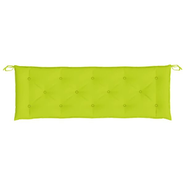 vidaXL Μαξιλάρι Πάγκου Κήπου Έντονο Πράσινο 150x50x7 εκ. Ύφασμα Oxford